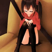 後部座席の幼女