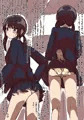 新たなターゲット見つけた…あかねちゃん♡短すぎて毎朝パンツ見えてるよ♡めくるのガマンムリ…ベージュサテン♡