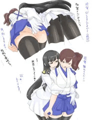 女性提督と加賀さん