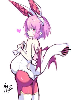 ボテ腹バニーロリサキュバス搾精尻尾