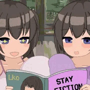 エッチな本を見つけたミツキちゃんとチヒロちゃん