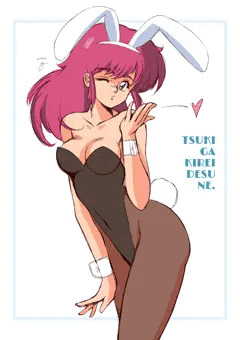 中秋のバニーガールさん