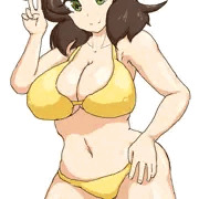 切り抜き水着
