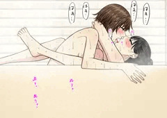 【創作百合】湯船でイチャイチャ