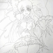ファン第１号氏の手に墜ちるアクアさん。