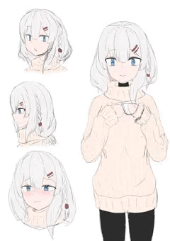 オリキャラ白髪