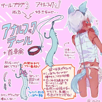 アナルフックテールと刺青さん+オマケ