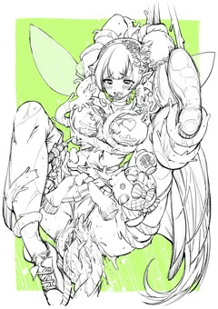 触手責めされるエルフのえるさん