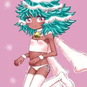 クリスマスツリー風の女の子