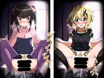 リク絵　（月読調/暁切歌　和式排泄）