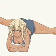 柔軟なギャル崎さんは視線に弱い
