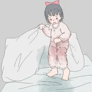 掛け布団まで派手に