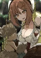 イジメられている奇形で小さな友達におっぱいを与えるライザ