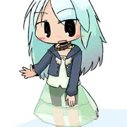 透けスカートわんこちゃん