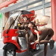 デリバリーピザ女子💗