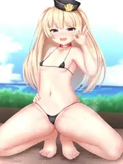 マイクロビキニで挑発してくるバッチちゃん