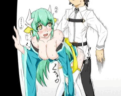 清姫に後背位から動かれよう。