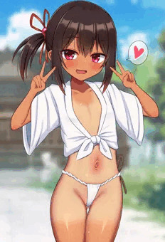 お祭りに来た女の子