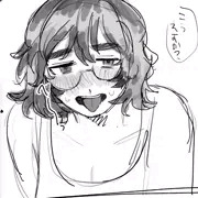 舌出して