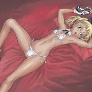 金髪・褐色・めがねの女の子。