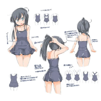 朝潮委員長のスク水よもやま絵とじょば