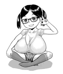 メガネロリ巨乳