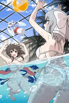 閃乱カグラ×ポケモンで温水プール！