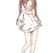 だぼシャツ　ツインテ