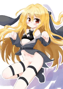 今日はおすじ、金色の闇ちゃんバニー