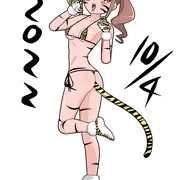 虎柄ビキニの平光ひなた