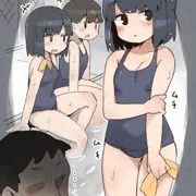 ボブの子スク水