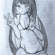ビキニ姿の冥賀小夜日ちゃん