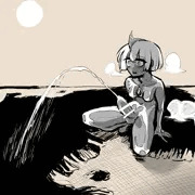 おしっこしてる最中になぜか地球に召喚された巨大異星人