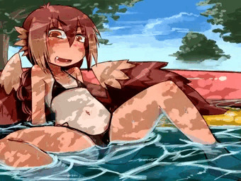 日焼け！紐水着！開脚！