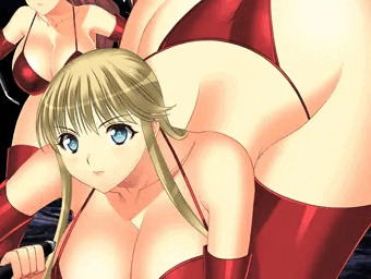 【敵女】金髪ロング巨乳女戦闘員