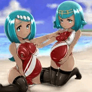母娘で妊娠♪