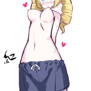 男水着チャレンジお嬢様