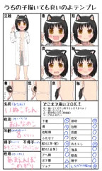 テンプレ使ってうちの子紹介！