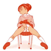 パンツ見せる女子。