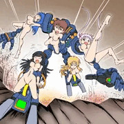 女体ロボ、アクション