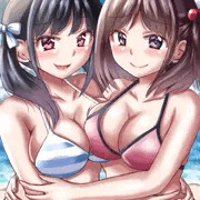 ビーチでふたり