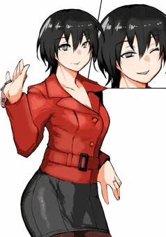 外向けの明るい笑顔と