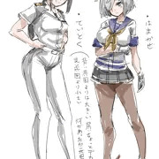 浜風と女性提督(TS)
