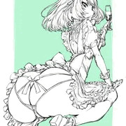 お尻突き出しメイド服高垣楓さん