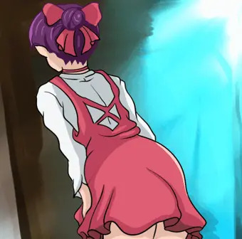 着替えをする６期猫娘