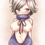 例のセーター