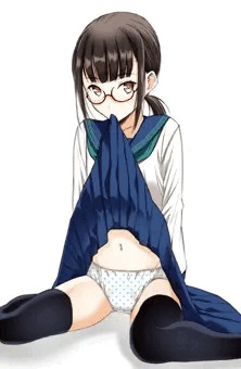 咥えたくし上げ