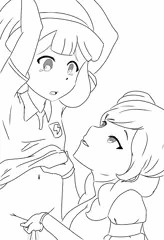 【リク絵】拘束手マンされる黄名子さんとベータさん