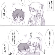 お漫画「おねショタ二人マフラー」