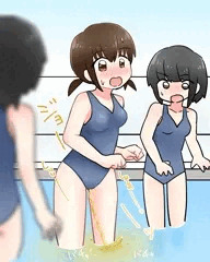 水着おもらし